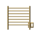 Amba Products RWHS-SSB Radiant 7-Bar Small Hardwired Plug-in Combo Towel Warmer - 4.75 x 20.5 x 20.125 in. - Satin Brass Finish
