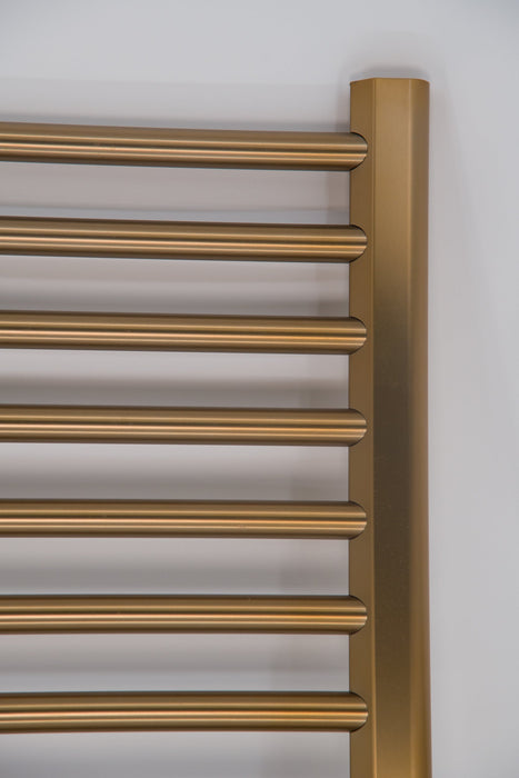 Amba Products S2942BB Sirio 16-Bar Hardwired 29 W Towel Warmer - 4 x 29.375 x 42.625 in. - Brushed Bronze Finish