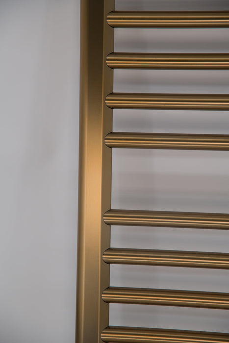 Amba Products S2142BB Sirio 16-Bar Hardwired 21 W Towel Warmer - 4 x 21.5 x 42.625 in. - Brushed Bronze Finish