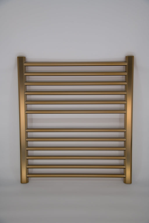Amba Products S2932BB Sirio 12-Bar Hardwired 29 W Towel Warmer - 4 x 29.375 x 33.125 in. - Brushed Bronze Finish