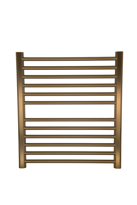 Amba Products S2932BB Sirio 12-Bar Hardwired 29 W Towel Warmer - 4 x 29.375 x 33.125 in. - Brushed Bronze Finish
