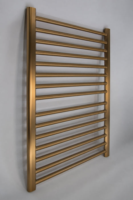 Amba Products S2942BB Sirio 16-Bar Hardwired 29 W Towel Warmer - 4 x 29.375 x 42.625 in. - Brushed Bronze Finish