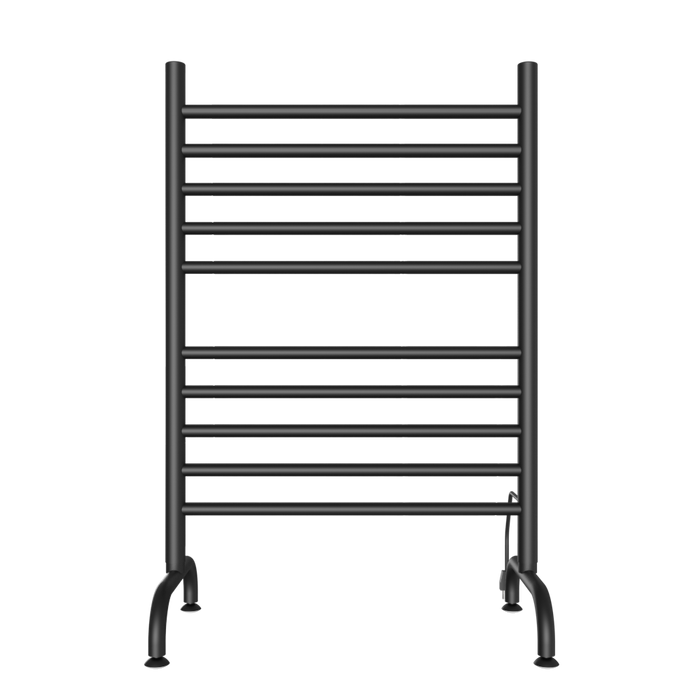 Amba Products SAFSMB-24 Solo 24-Inch Freestanding Towel Warmer - 11.875 x 23.625 x 38 in. - Matte Black Finish