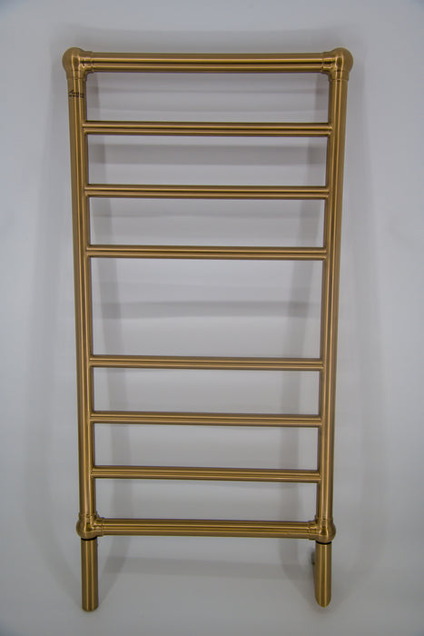 Amba Products T-2040BB Traditional Model 8-Bar Hardwired Towel Warmer - 5.375 x 21.125 x 43.25 in. - Brushed Bronze Finish
