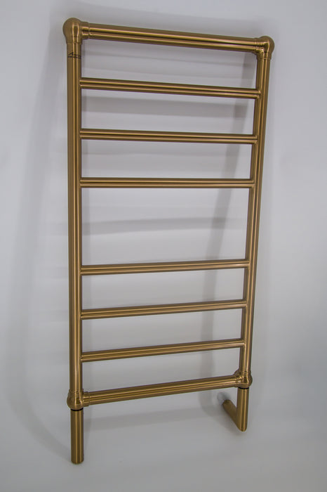 Amba Products T-2040BB Traditional Model 8-Bar Hardwired Towel Warmer - 5.375 x 21.125 x 43.25 in. - Brushed Bronze Finish