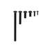 BROMIC BH8280015 Part Accessory Screw Set - Tungsten Portable - Black