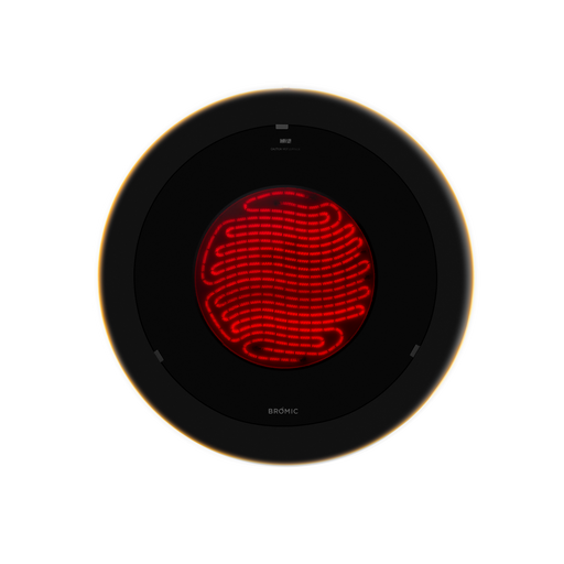 BROMIC BH0920001-1 Eclipse Electric 9000 BTU 12.1A Infrared Radiant Patio Heater - 27.6 x 27.6 x 4.4 in. - Black