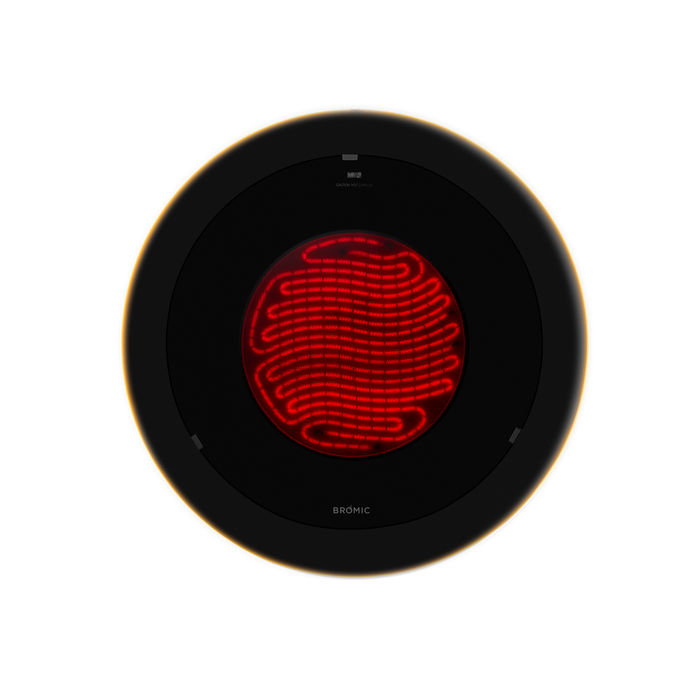 BROMIC BH0920001-1 Eclipse Electric 9000 BTU 12.1A Infrared Radiant Patio Heater - 27.6 x 27.6 x 4.4 in. - Black