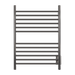 Amba Products Cape Model Cape2332 Straight 12-Bar Hardwired Plug-in Combo Towel Warmer - 4.625 x 23.875 x 31.5 in. - Brushed Finish
