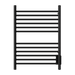 Amba Products Cape Model Cape2332 Straight 12-Bar Hardwired Towel Warmer - 4.625 x 23.875 x 31.5 in. - Matte Black Finish