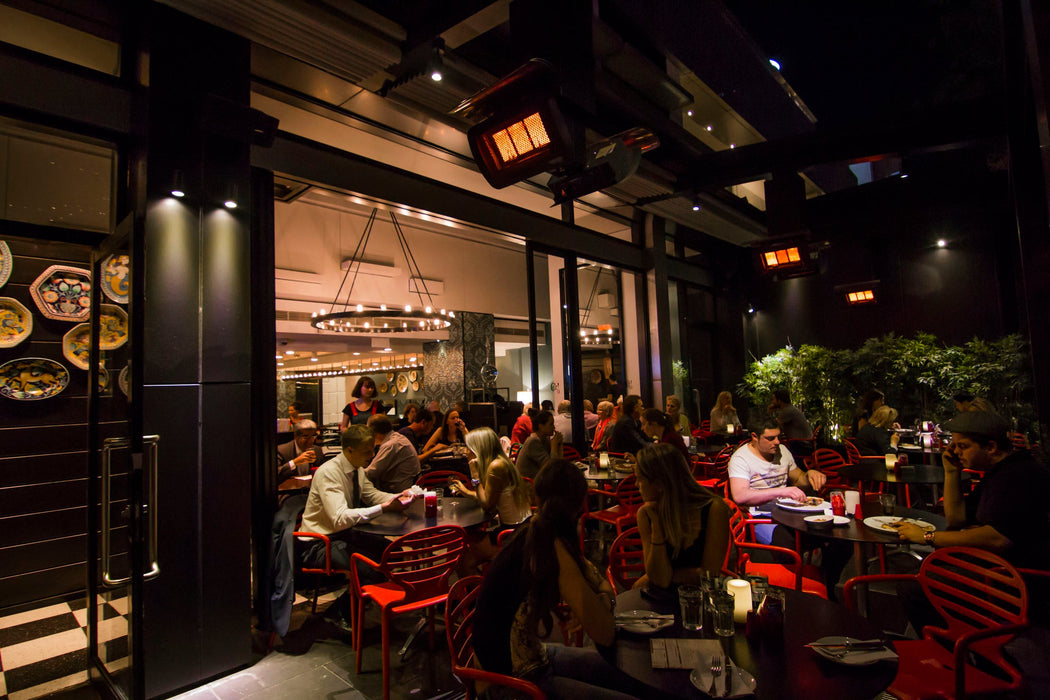 BROMIC BH0210002-1 Tungsten Smart-Heat 26000 BTU Propane Gas Infrared Radiant Patio Heater - 19.3 x 14 x 15.9 in. - Black