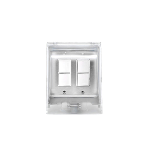 Innova Eurofase EFDOWPS Controls Dual Duplex Stack Switch 240V 5.30 in. x 2.50 in. x 4.5 in. - Stainless Steel