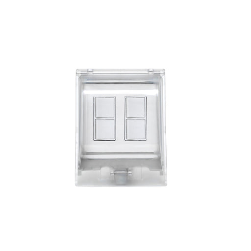 Innova Eurofase EFDOWPW Controls Dual Duplex Stack Switch 240V 5.00 in. x 2.50 in. x 4.5 in. - White