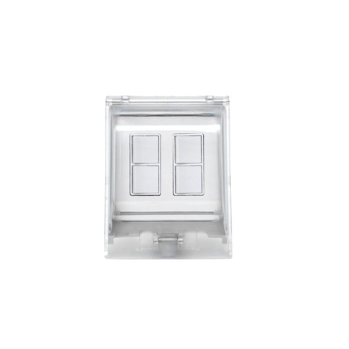 Innova Eurofase EFDWWPW Controls Dual Duplex Stack Switch 240V 5.30 in. x 2.50 in. x 4.5 in. - White