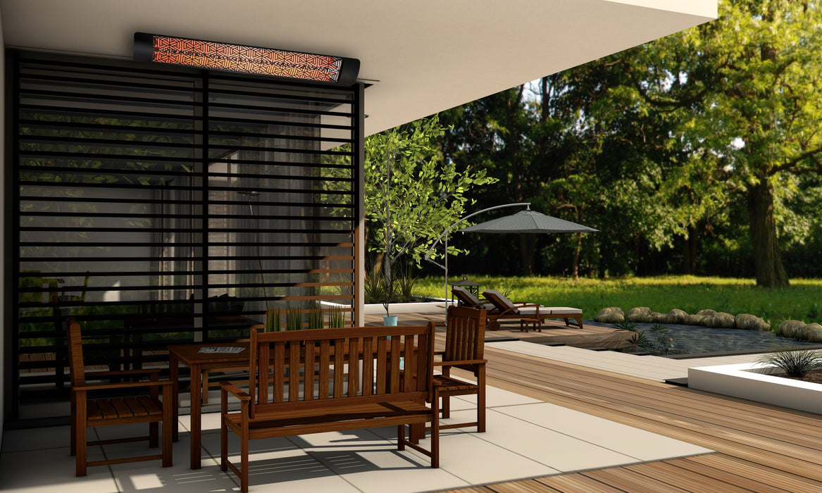 Innova Eurofase EF60277W6 6000 Watts EF60 Series Electric Infrared Patio Heater 277V 61.25 in. x 9.38 in. x 8.18 in. - White