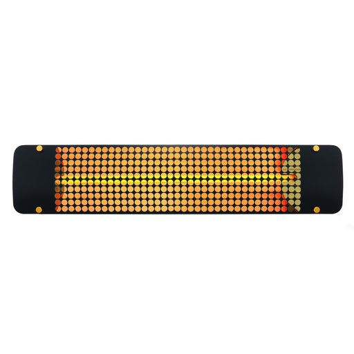 Innova Eurofase EF25208B7 2500 Watts EF25 Series Electric Infrared Patio Heater 208V 39.38 in. x 9.38 in. x 8.18 in. - Black