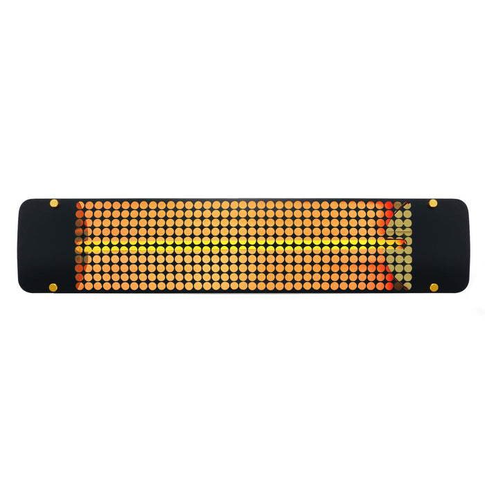 Innova Eurofase EF25277B7 2500 Watts EF25 Series Electric Infrared Patio Heater 277V 39.38 in. x 9.38 in. x 8.18 in. - Black