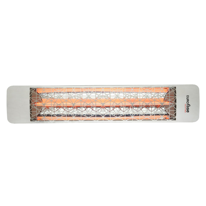 Innova Eurofase EF20240S4 2000 Watts EF20 Series Electric Infrared Patio Heater 240V 39.38 in. x 9.38 in. x 8.18 in. - Stainless Steel