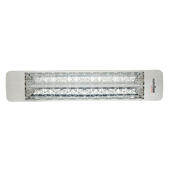 Innova Eurofase EF15120S4 1500 Watts EF15 Series Electric Infrared Patio Heater 120V 39.38 in. x 9.38 in. x 8.18 in. - Silver