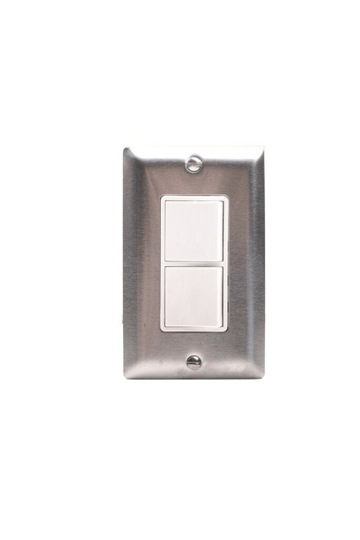 Innova Eurofase EFSWPS Controls Single Duplex Stack Switch 240V2.50 in. x 2.50 in. x 4.5 in. - Stainless Steel