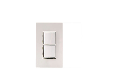 Innova Eurofase EFSWPW Controls Single Duplex Stack Switch 240V2.80 in. x 2.50 in. x 4.5 in. - White