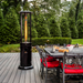 2-PACK of Paragon Outddoor OH-BL32-7R - Liquid Propane Helios Round Flame Tower Heater with Remote Control - Satin Black