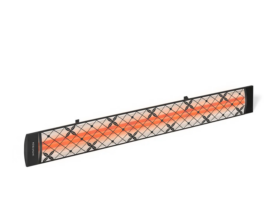 Infratech CD Series Dual Element Traditional Motif Patio Heater in Black Color