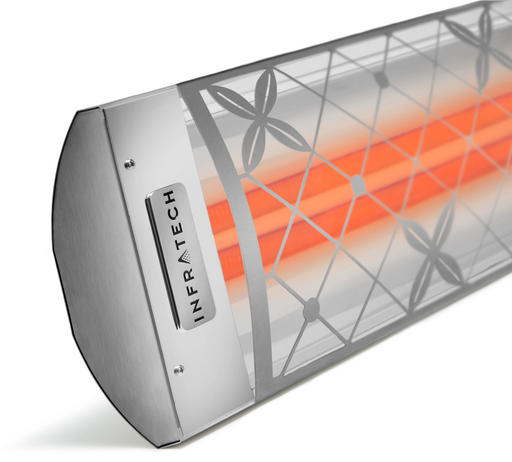 Infratech CD Series Dual Element Traditional Motif Patio Heater in Stainless Steel