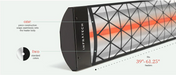 Infratech C Series Single Element Contemporary Motif Black Color