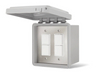 Infratech Duplex Stack Switch Dual Surface Mount with Weatherproof Box
