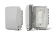 Infratech Duplex Stack Switch Single Flush Mount with Weatherproof Cover