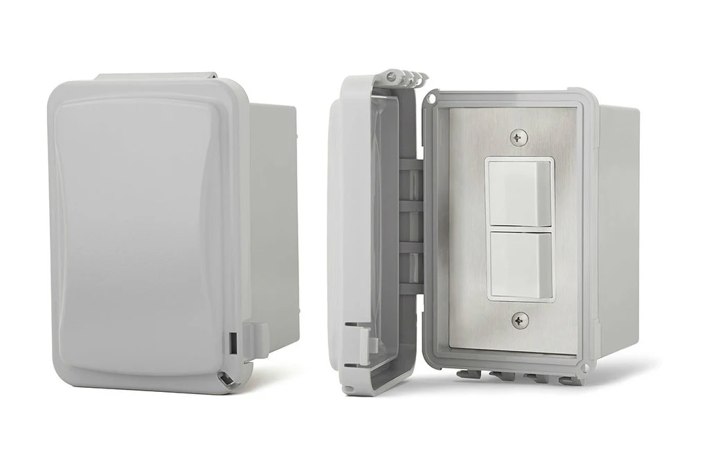 Infratech Duplex Stack Switch Single Surface Mount with Weatherproof Box
