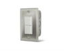 Infratech Duplex Stack Switch Single SS Wall Plate with Gang Box