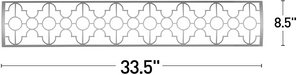 Infratech Mediterranean Motif Upgrade Kit in Stainless Steel