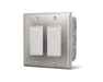 Infratech On Off Switch Dual SS Wall Plate with Gang Box