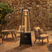 Paragon Outdoor OH-BL42-6M - Liquid Propane Inferno Flame Tower Heater - 24.8 in. x 24.8 in. x 72.5 in. - Hammered Black