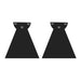 Standard 6 Inch Pair of Replacement W/WD Series Infratech Heater Brackets - 22 1151BL - Black