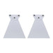 Standard 6 Inch Pair of Replacement W/WD Series Infratech Heater Brackets - 22 1151WH - White