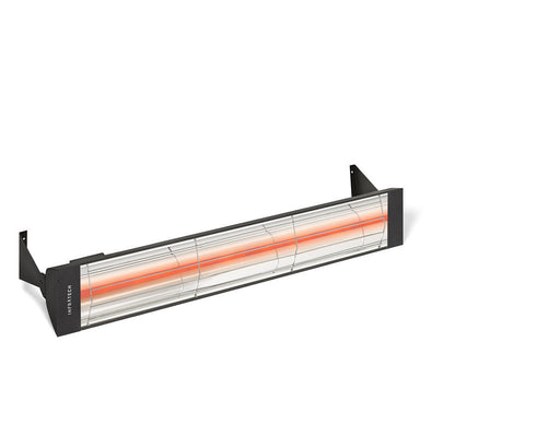 Infratech W Series Single Element W2628BL 2600 Watts 208V 12.5 Amps Infrared Electric Patio Heater 48 x 8.19 x 3 in. Black Color