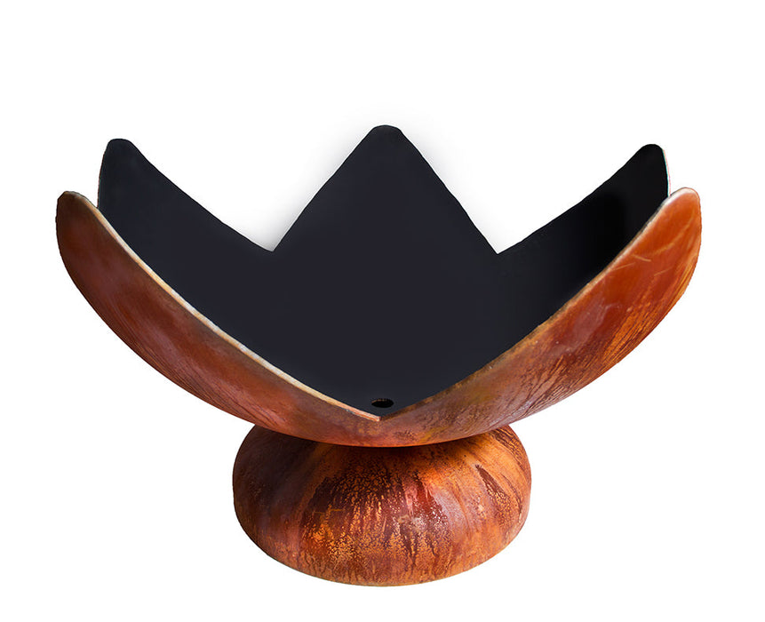 Ohio Flame OF30ABFF 30 Fire Flower Artisan Fire Bowl - 30 x 30 x 18 in. - Patina Finish