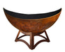 Ohio Flame OF41ABLUHB 41 Lunar Artisan Fire Bowl with Hollow Base - 41 x 41 x 24 in. - Patina Finish