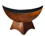 Ohio Flame OF30ABLUSB 30 Lunar Artisan Fire Bowl with Standard Base - 30 x 30 x 18 in. - Patina Finish