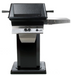 PGS A-Series A30NG 20 Inch Natural Gas Outdoor Patio Gas Grill Head on AB PED Aluminum Pedestal Kit and ANB Black Stationary Base