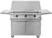 PGS Legacy Series S36LP Pacifica 39 Inch Liquid Propane Outdoor Patio Gas Grill Head on S36CART Stainless Steel Wheeled Cart Base