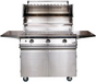 PGS Legacy Series S36LP Pacifica 39 Inch Liquid Propane Outdoor Patio Gas Grill Head on S36CART Stainless Steel Wheeled Cart Base