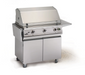 PGS Legacy Series S36LP Pacifica 39 Inch Liquid Propane Outdoor Patio Gas Grill Head on S36CART Stainless Steel Wheeled Cart Base