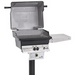 PGS T-Series T30NG 20 Inch Natural Gas Outdoor Patio Gas Grill Head with Timer on APP Black Permanent Mounting Post