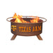 Patina Products F232 Texas A&M Steel Outdoor Fire Pit - 24 x 24 x 11 in. - Natural Rust Patina Finish