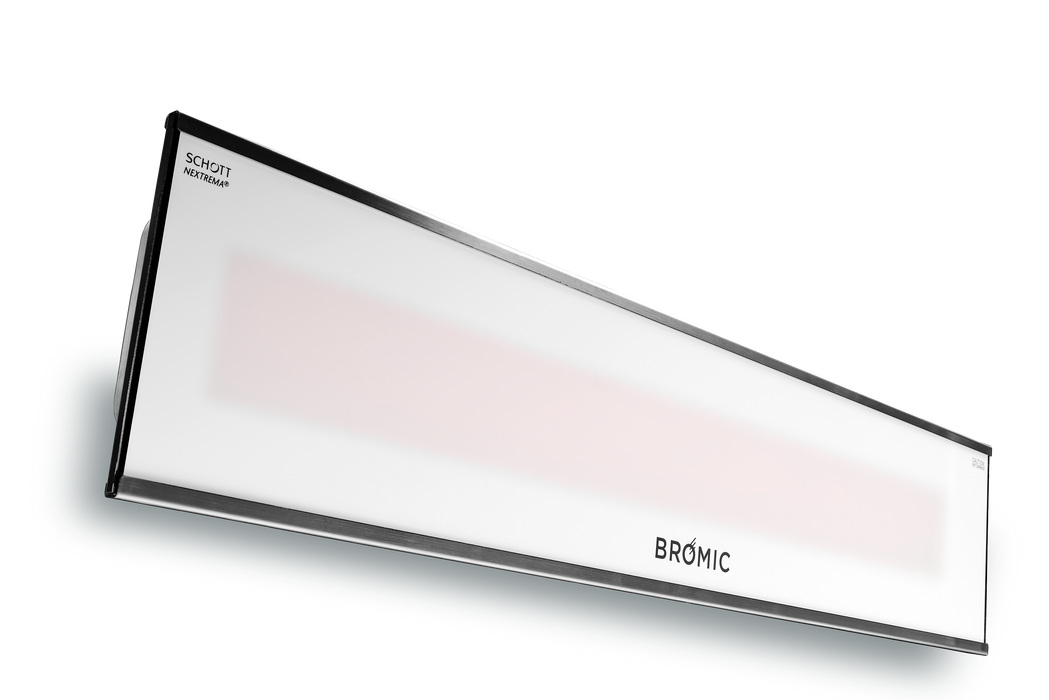 BROMIC BH0320008 Platinum Smart-heat Electric 3400W 220V-240V Infrared Radiant Patio Heater - 50.2 x 2 x 7 in. - White