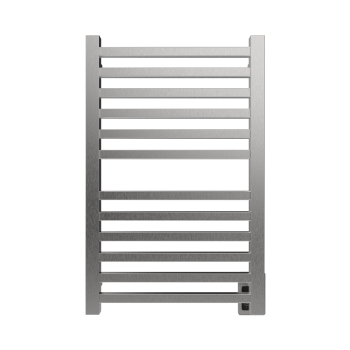 Amba Products Q2132B Quadro 12-Bar Hardwired Towel Warmer - 4.375 x 21.25 x 33.125 in. - Brushed Finish